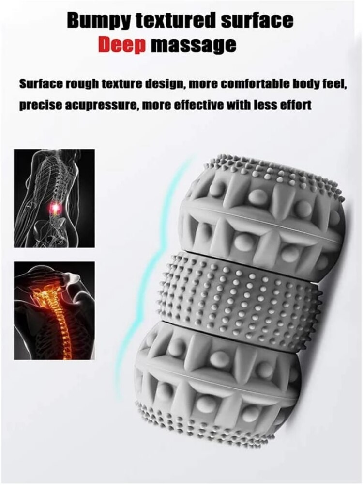 Rouleau de Massage électrique Myofascial, boule vibrante à 3 niveaux d&#39;intensité, libération de la fasciite