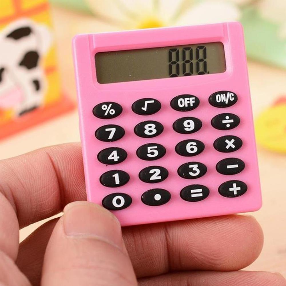 Student Small Mini Electronic Calculator Candy Supplies Office Boutique Stationery Small Square Calculator