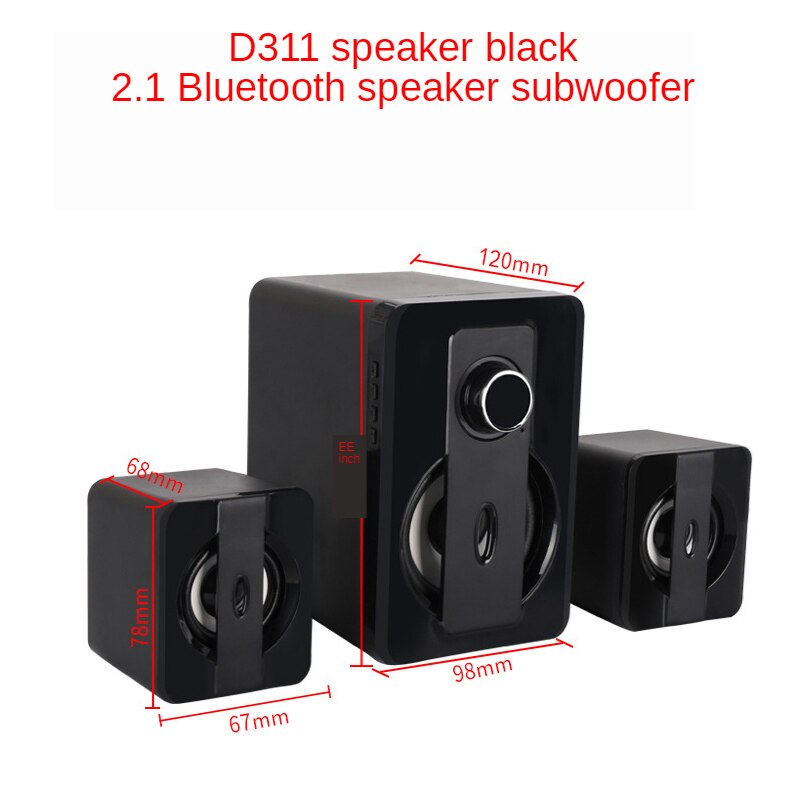Bluetooth Speaker Usb Computer Speakers 3D Stereo Bass Sound Subwoofer Muziekspeler Multimedia Luidspreker Voor Pc Mobiele Telefoon