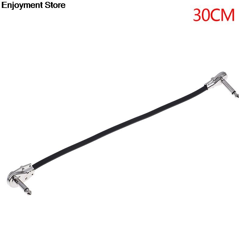 1PC 15/20/30cm Guitar Cables Guitar Effect Patch Cable Instrument Wire Right Angle Pedal