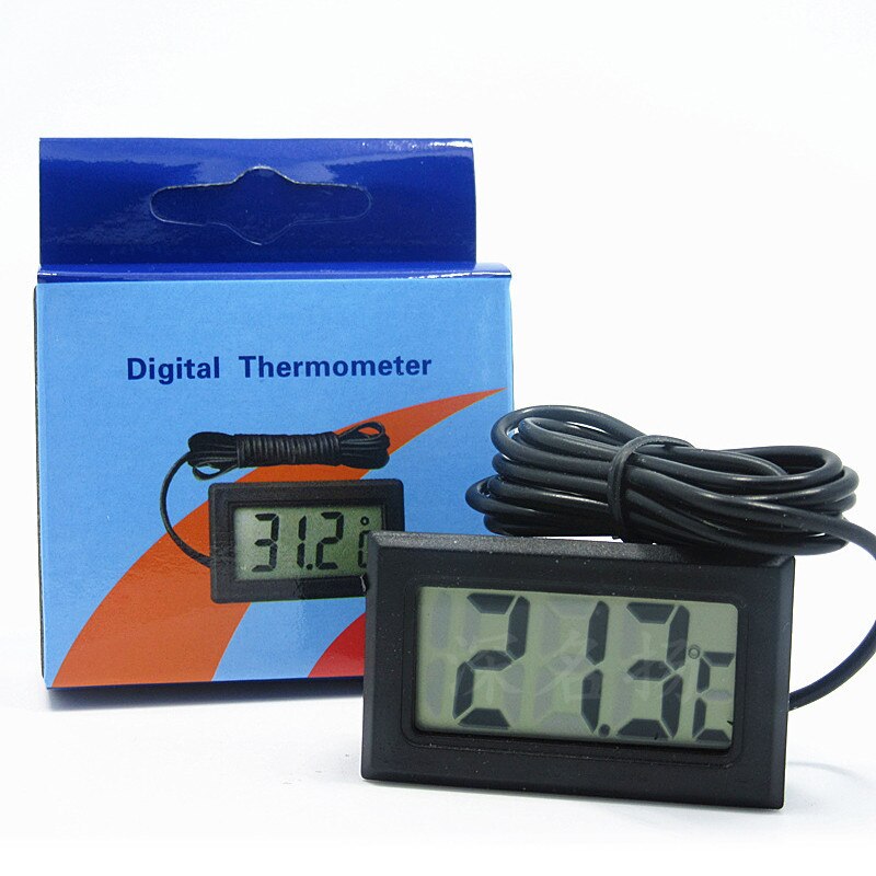 Digitale Thermometer Aquarium Koelkast Water Temperatuur Meter Waterdichte Sonde Aquarium Thermometer Aquarium Accessoires