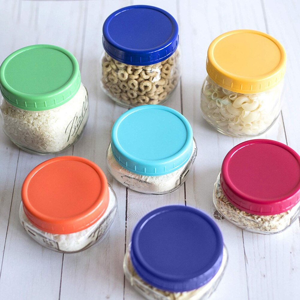 24Pcs Reusable Mason Jar Lids Cover Wide Mouth Mason Jar Lids Fermentation Lid Cap for Sauerkraut Kimchi Pickles Jar Lids Cover