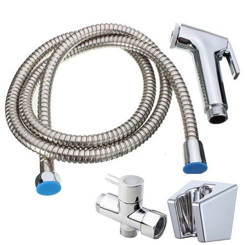Bidet Shower Toilet Spray Shower Ducha Hygienic Handheld Bidet Toilet Douche Shower Douchette Toilette Douche Portable Bidet: bidet set7