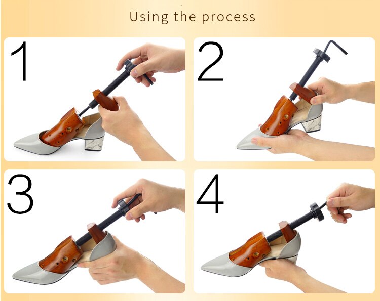 1 Pc Hout 2-Manier Houten Schoenspanners Verstelbare Vorm Voor Vrouwen En Mannen Schoenen Boom Houten professionele Schoen Brancards