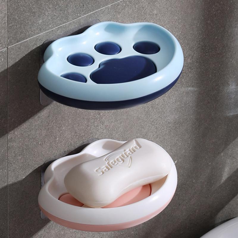 Zeepbakje Kat Poot Zeepkist Afvoer Zeep Houder Douche Zeephouder Schotel Opslag Plaat Lade Keuken Badkamer Benodigdheden Zeep container