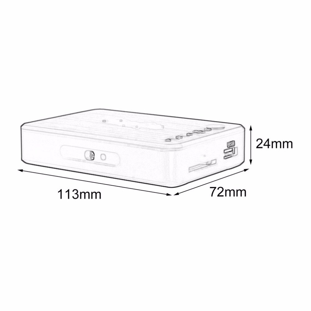 Mini Portable Full HD 1920x1080 HDMI VGA AV USB Hard Disk U Disk Player Multimedia Player H7 For Home Car Office