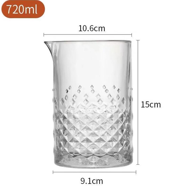 700ml blyfrie varmebestandige gjennomsiktig krystall øl whisky brandy vodka kopp drinkware bar blandeglass  wj720: B