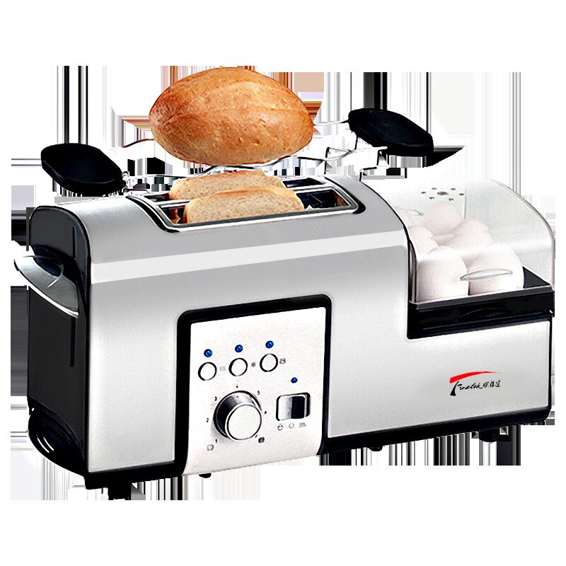 Toaster Breakfast toaster steaming and boiling Multifunctional stainless steel Steam egg Machine 220V 1PC: Default Title