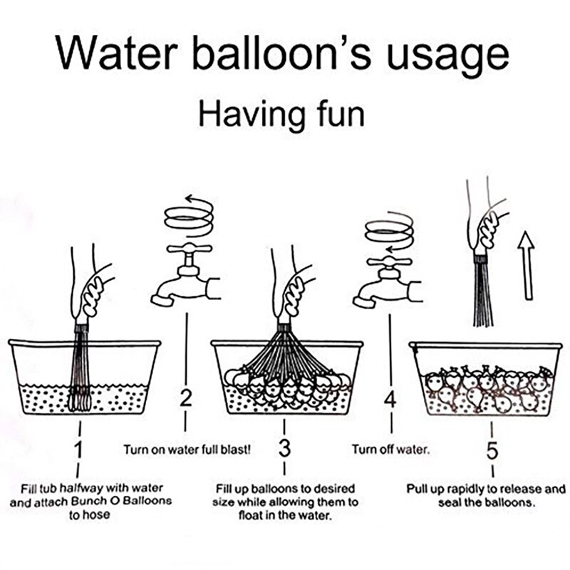 Water Ballonnen Voor Kinderen Bos Ballonnen Set Party Games Quick Fill Water Ballonnen Zwembad Outdoor Zomer Plezier