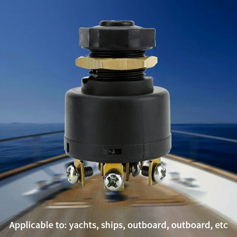 12-V-3-Wege-Zündstarterschalter mit 2 Schlüsseln für Mariner und Mercury-Außenbordmotoren mit einem elektrischen Choke zum Choke