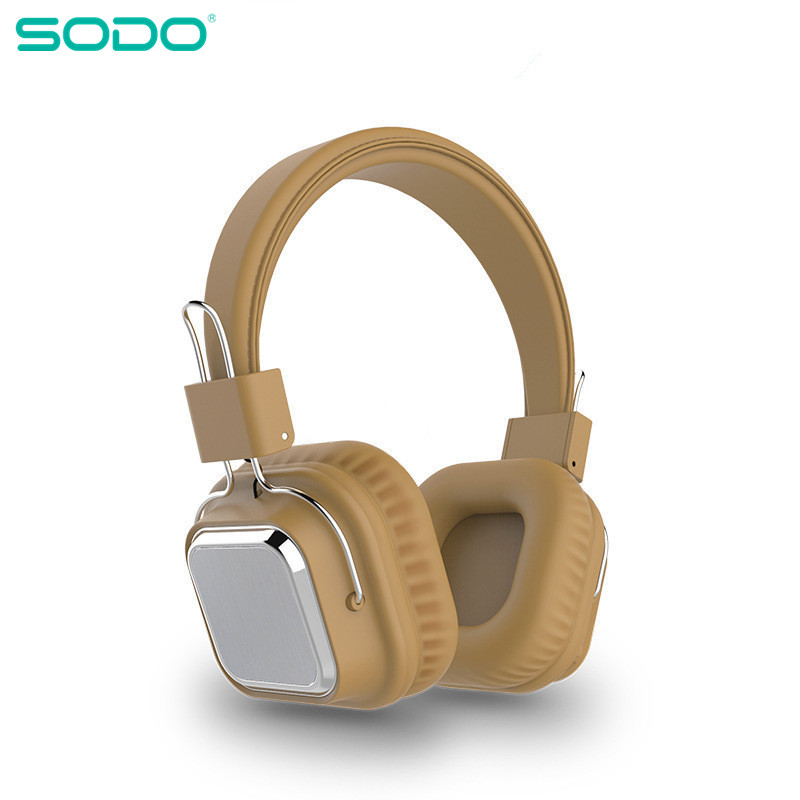 SODO SD-1003 Bluetooth Headphone On-Ear Wired Wireless Headphones Foldable Bluetooth 5.0 Stereo Headset with Mic Support TF Card: SD-1003 brown