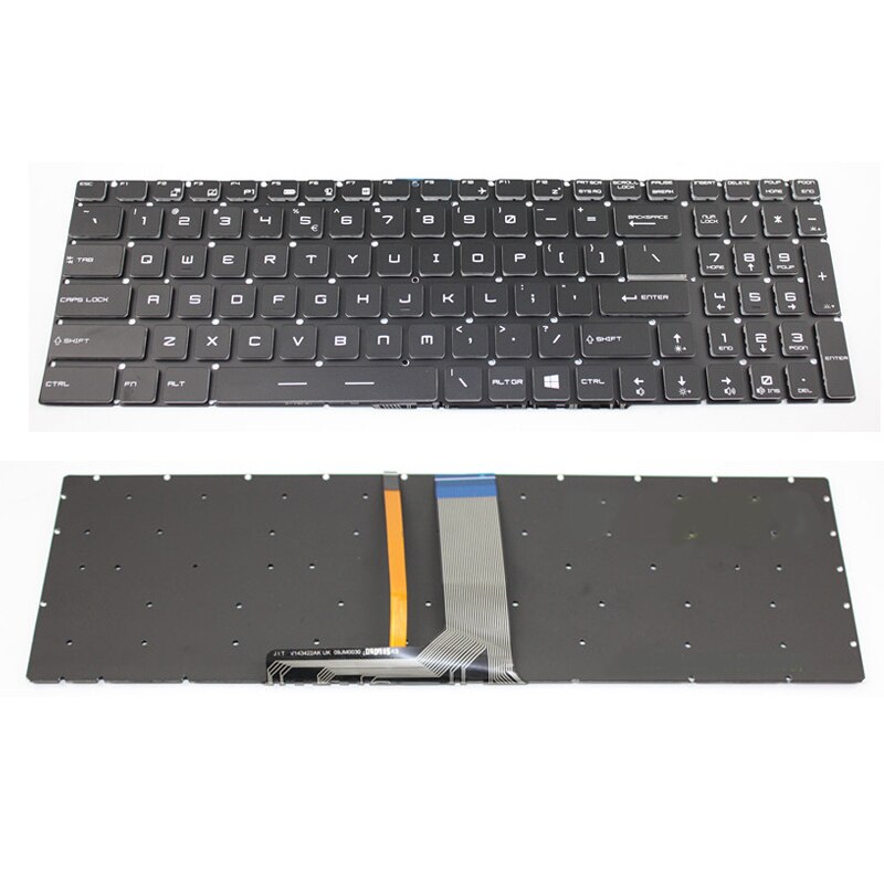 ! Teclado para ordenador portátil con cristales RGB y retroiluminación, teclado colorido para MSI GT62 GE62 GE72 GS60 GS70 GL62 GL72 GP62 GT72S GP72 GL63 US