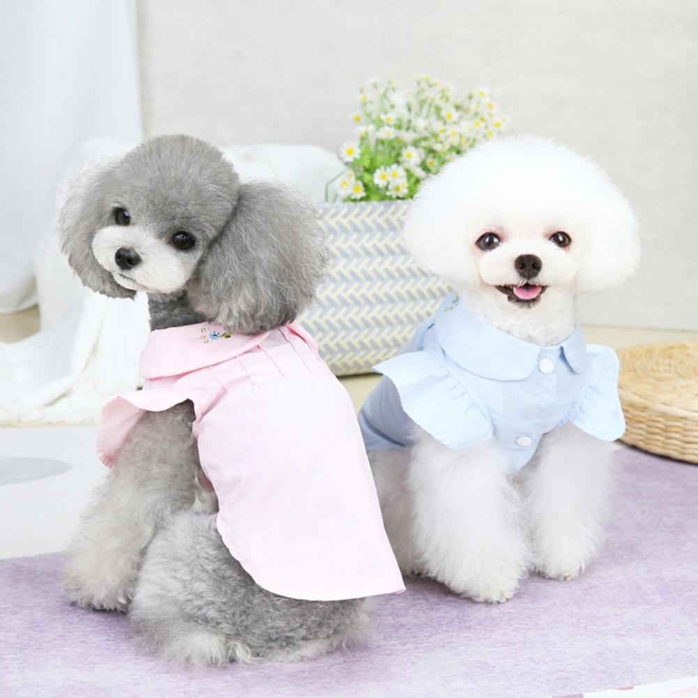 Camisa para mascotas, ropa duradera de Color sólido, ajustada