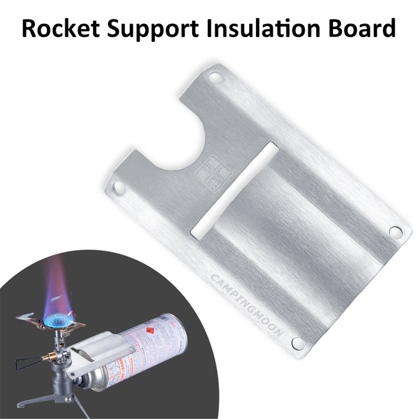 Pannello isolante termico per stufa a razzo in acciaio inossidabile