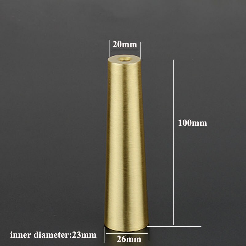 1 stück Gold Zink-legierung Kabinett Bein Abdeckung Durcheinander Farbe Stuhl füße Schutz Sofa Bein Rohr Metall Tasse Möbel Bein aderendhülsen: 26 20 100