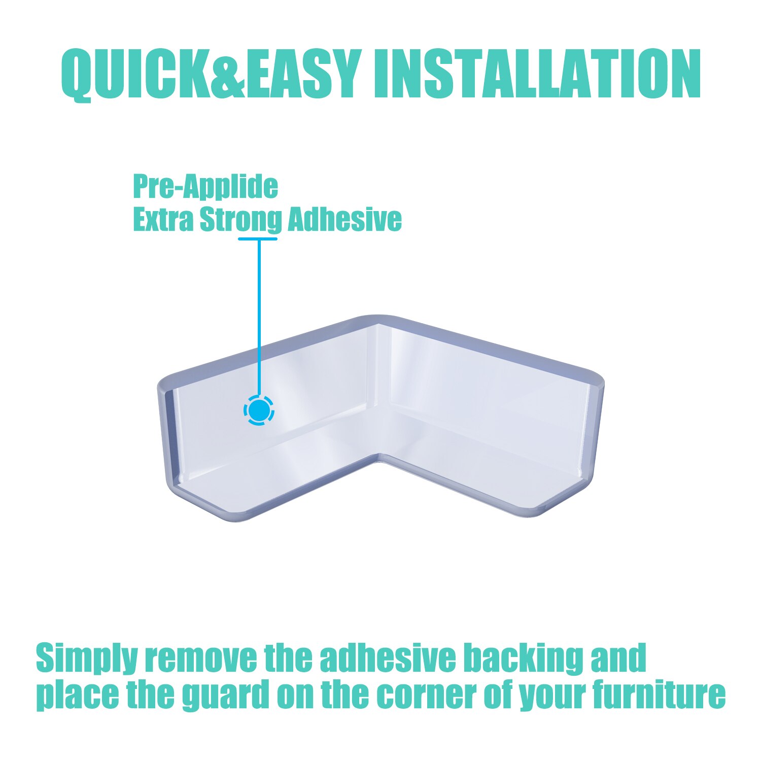 5Pcs/set Baby Safety L Shape Transparent Protector Cover Table Corner Guards Children Protection Furnitures Edge Corner Guards