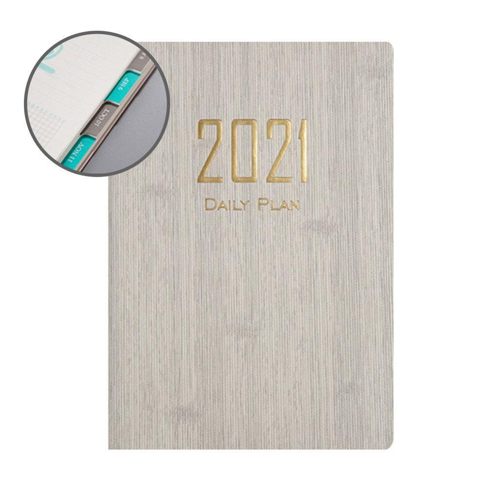 Time Management Schedule Book Notepads Planner Reminder Timetable Desk Dates Schedule Diary NoteBook Supplies: white