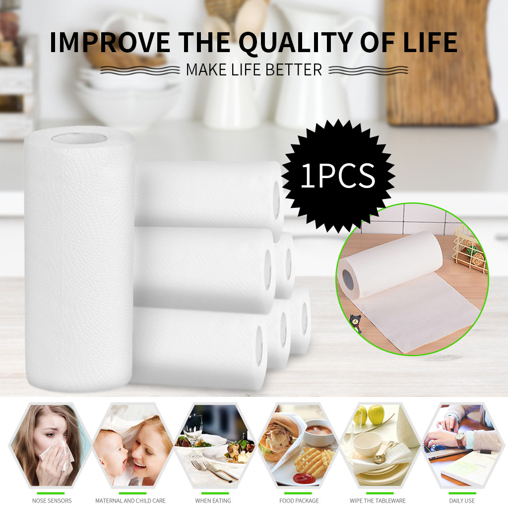 Kitchen paper Oil absorbing paper Cooking paper towel absorbent paper for kitche Bathroom kitchen clean #30