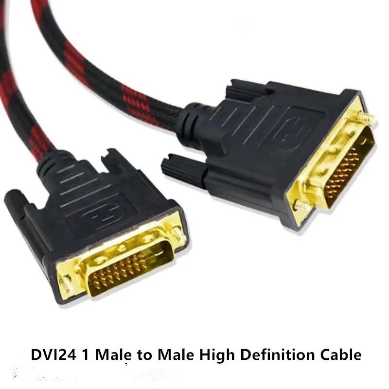 Cablu video dvi 24 1 dvi-d de înaltă definiție pentru monitor de computer, tv, proiector, 1.5m/3m/5m opțiuni de lungime disponibile