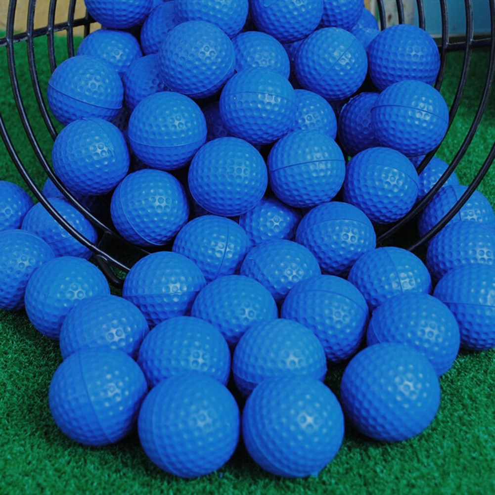 1pcs Blue Pet Foam Balls PU Sponge Golf Ball Indoor Training Practice W7W0