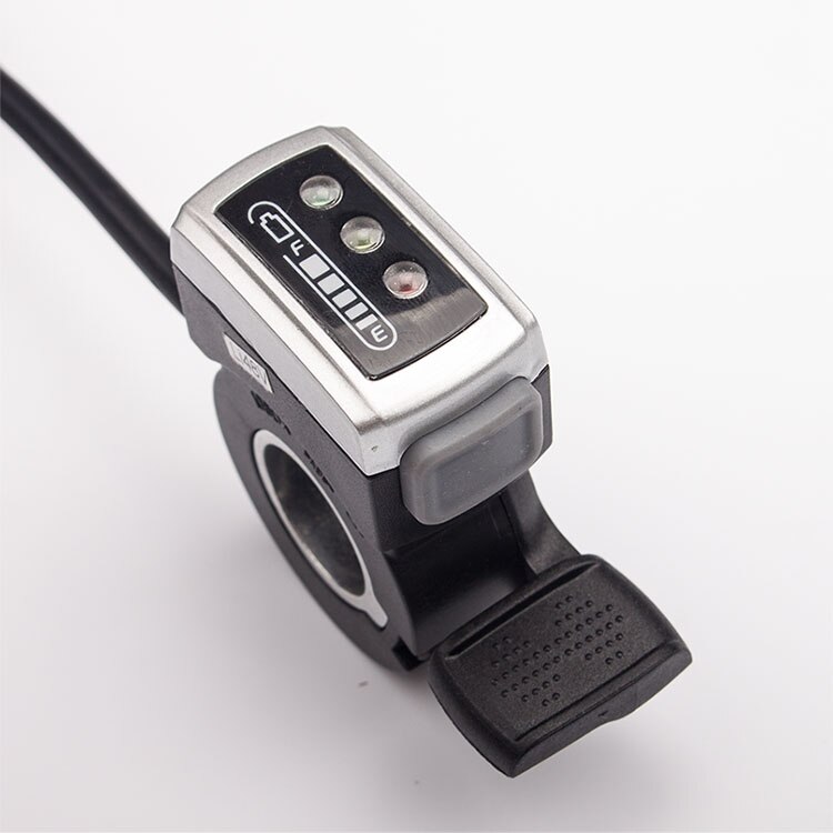 Wuxing 106DX 48VLi Thumb Throttle With ON-OFF Switch And Battery Indicator Electric Scooter Ebike Finger Throttles RoHS