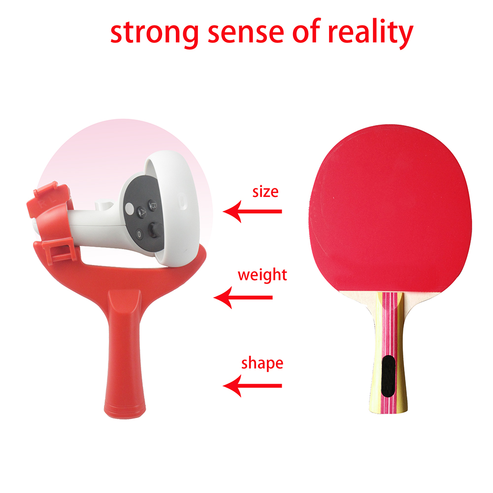 Universal VR Controller Paddle Handle Table Tennis Racket Grip Fit for Oculus Quest 2 Controllers VR Game Accessories