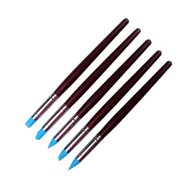 pottery clay Tools set molding Smoothing Wax Carving Sculpture Ceramic Sculpting polymer Trimming Modelling Tool kit for kids: 5set2