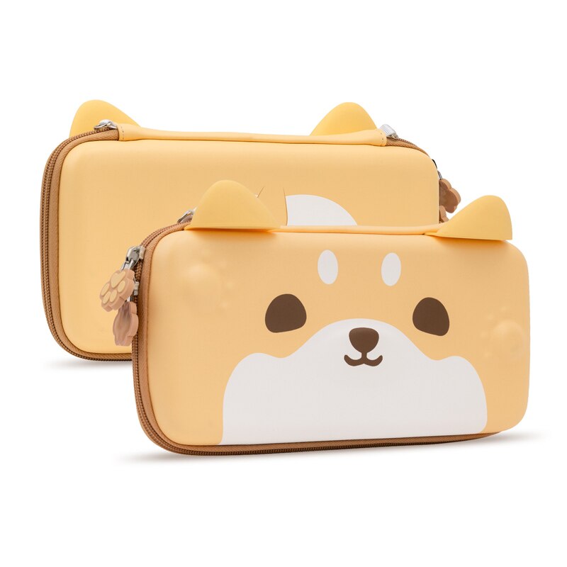 Bolsa de almacenamiento de silicona para Shiba Inu Switch, funda dura de poliuretano resistente al agua, estuche de transporte para NS, accesorios para Nintendo Switch: Shiba Inu