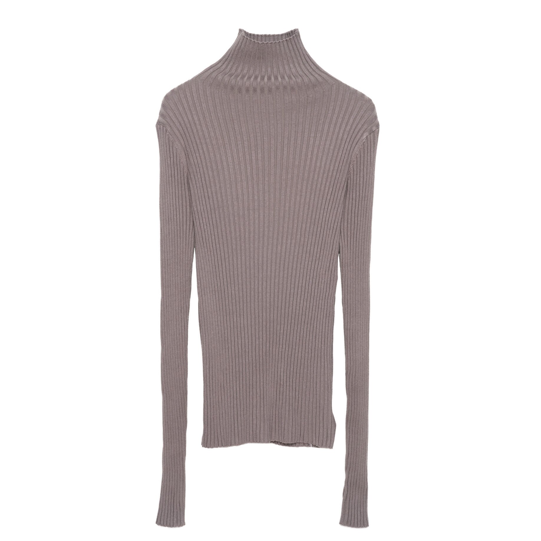 Ribbed Turtleneck Neck Sweater Women Cotton Mock Neck Sweaters Pullover Knitted Tops With Thumb Hole