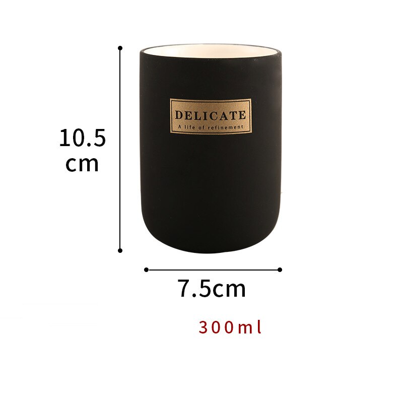 Nordic Luxe Stijl Keramische Draagbare Badkamer Accessoires Lotion Fles Zeepdispenser Mond Cup Tandenborstelhouder Zeepbakje: C2