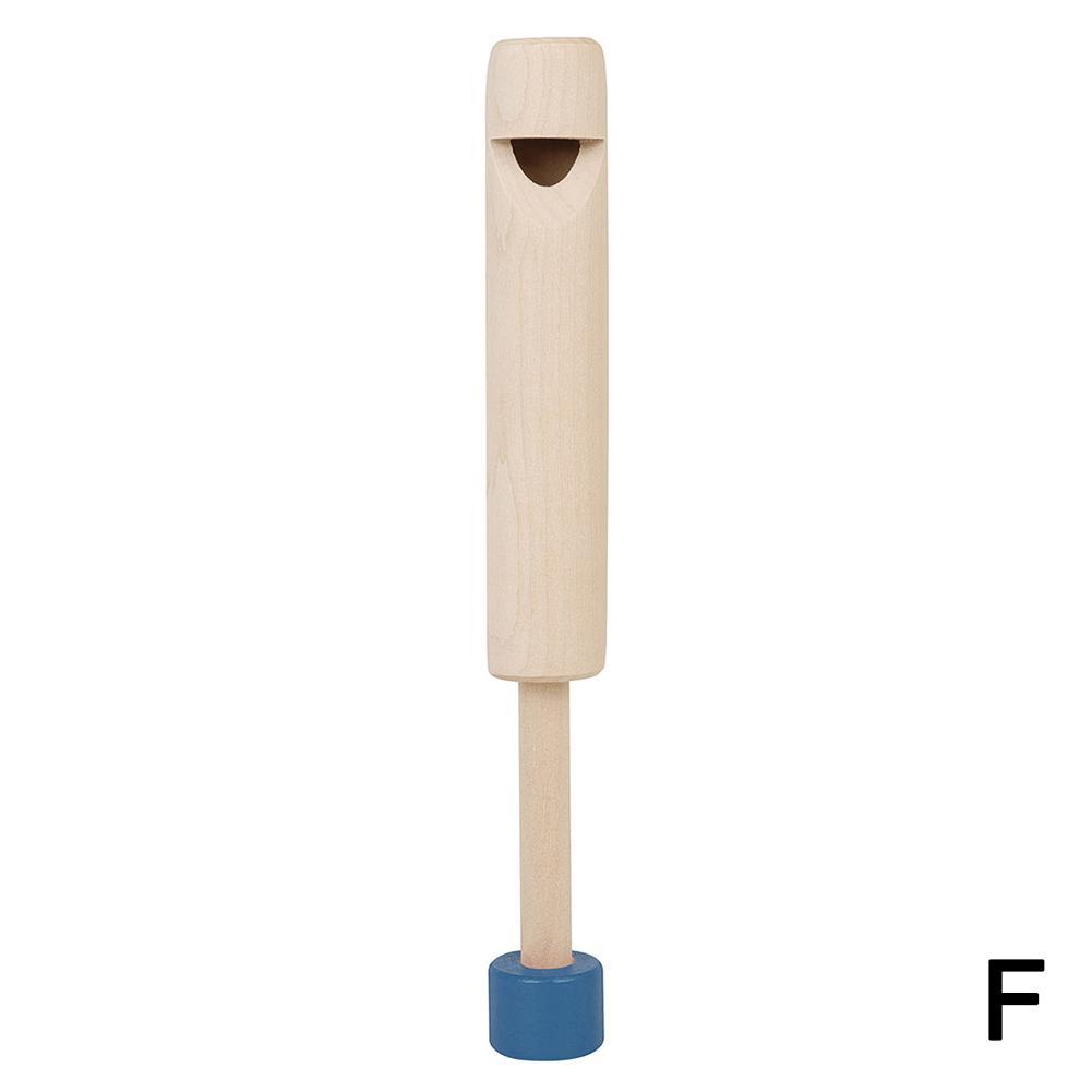 Holz Pfeifen ziehen-aus Holz Flöte Einstellbare Pfeife Klang Schiebe Piccol Für freundlicher Nette Zeichnung Spielzeug Musical Instrumente V1a0: F