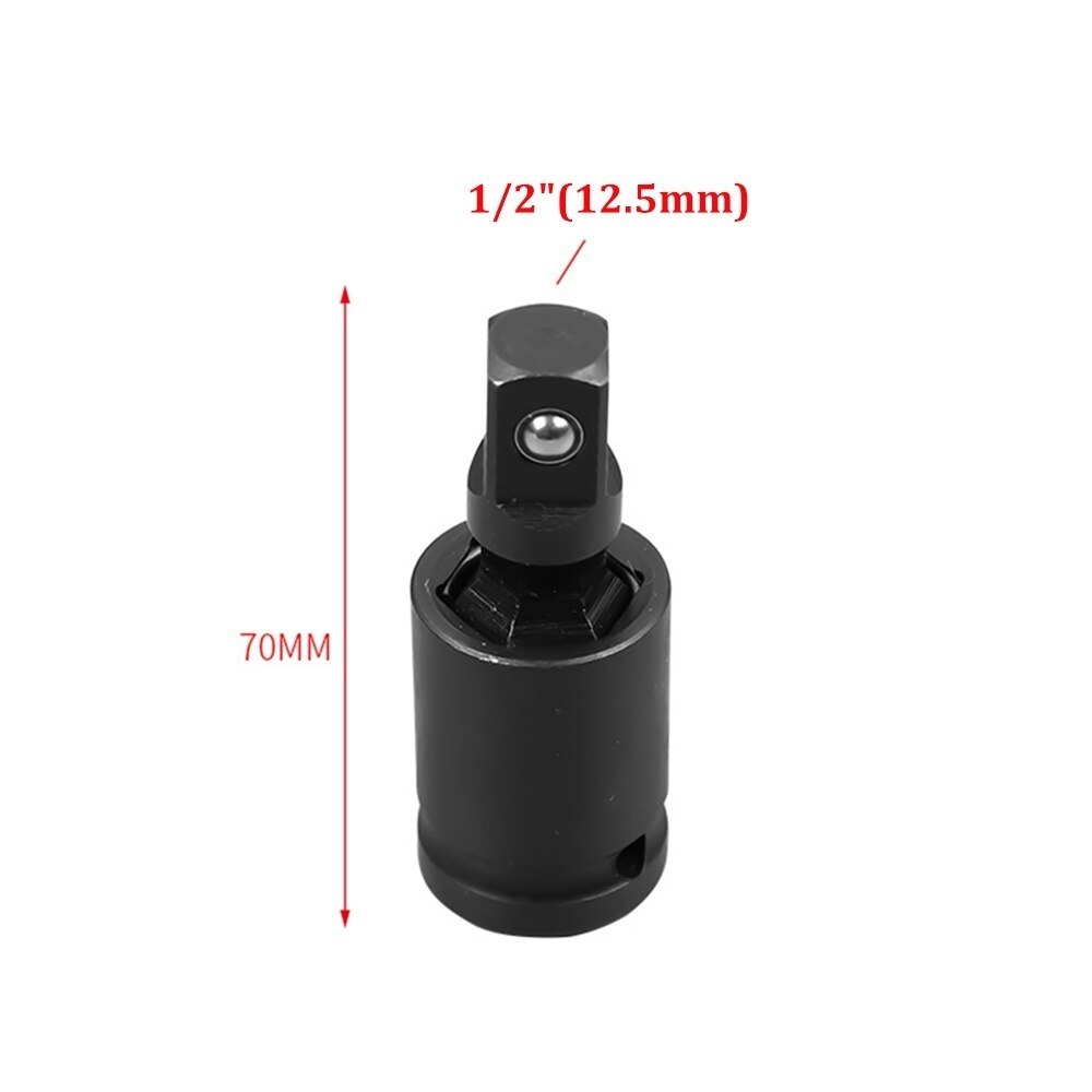 360 Degree Swivel Knuckle Joint Air Impact Wobble Socket Adapter Hand Tool 1/2 3/8 1/4: 1-2