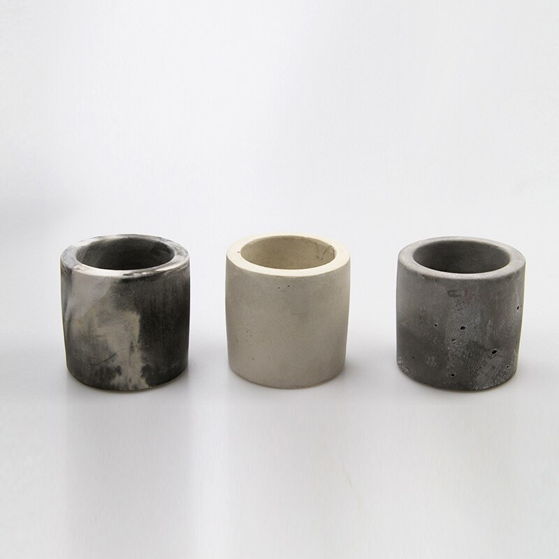 Handmade Silicone Cement Molds 4 Holes Succulent Plants Pot Concrete Mould DIY Pen Holder Decorative Tool