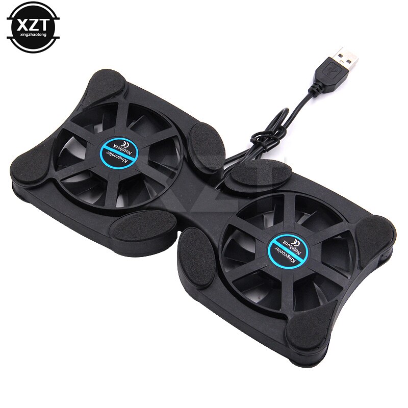 Foldable USB Laptop Cooling Pads With Double Fans Mini Octopus Notebook Cooler Cooling Pad For 7-15 Inch Notebook Laptop