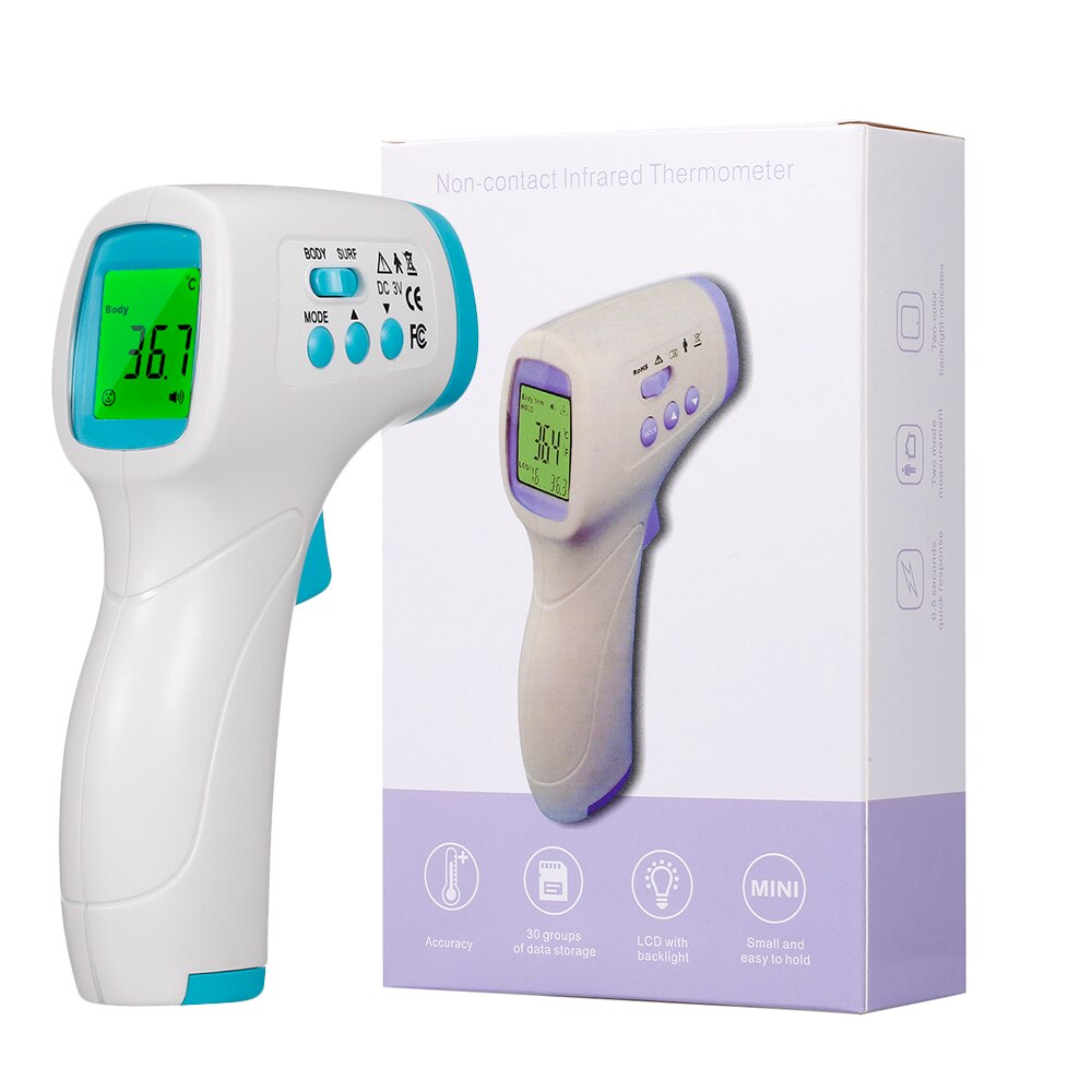 Digital Thermometer Forehead Non-Contact Body Termometro Infrared LCD Adult Body Fever IR Children Thermometer