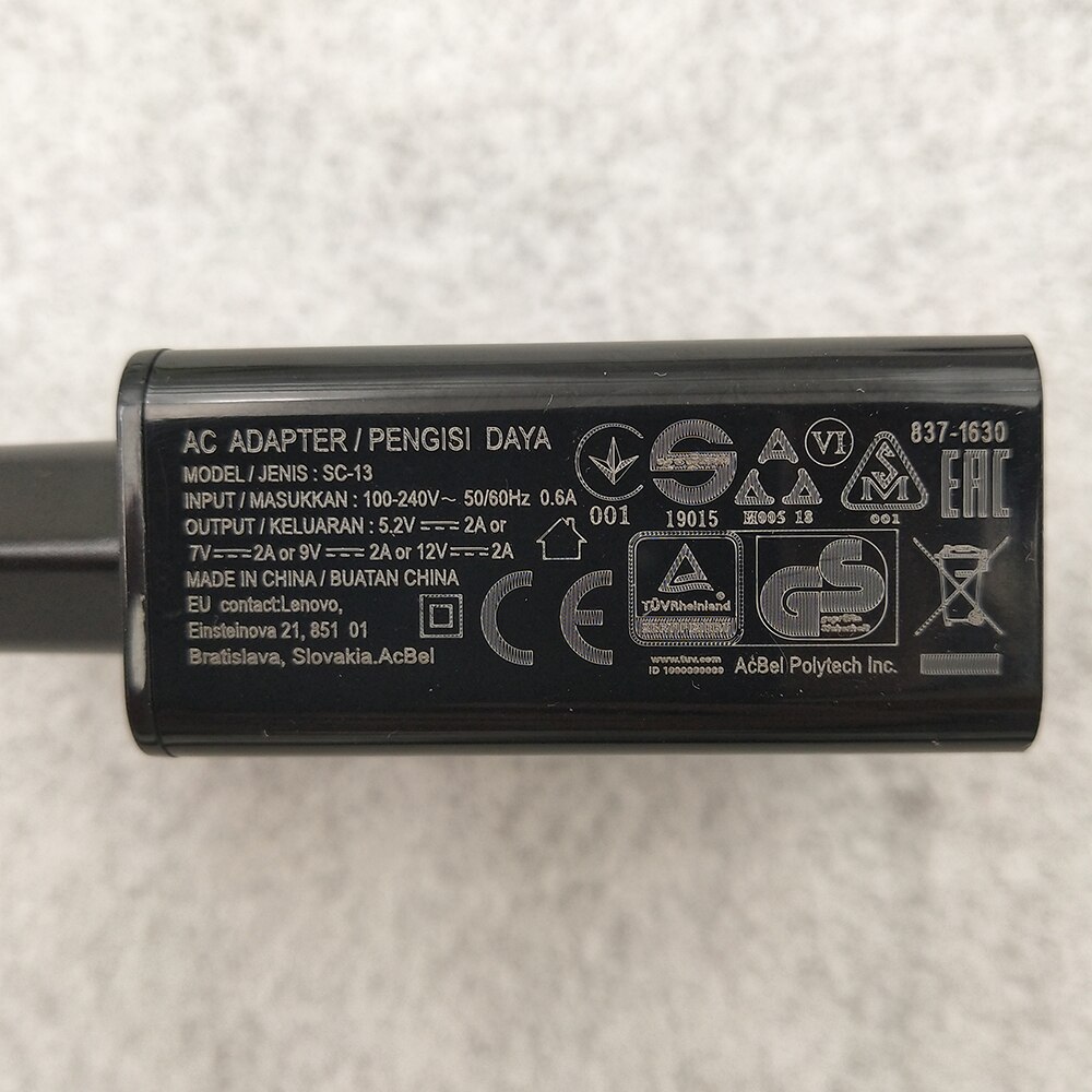 Originele Lenovo 24W Eu Usb Snelle Lader Snel Opladen Adapter 1M Type C Kabel Voor Lenovo K12 k5 Laptop K10 Plus Zuk Z2 Pro