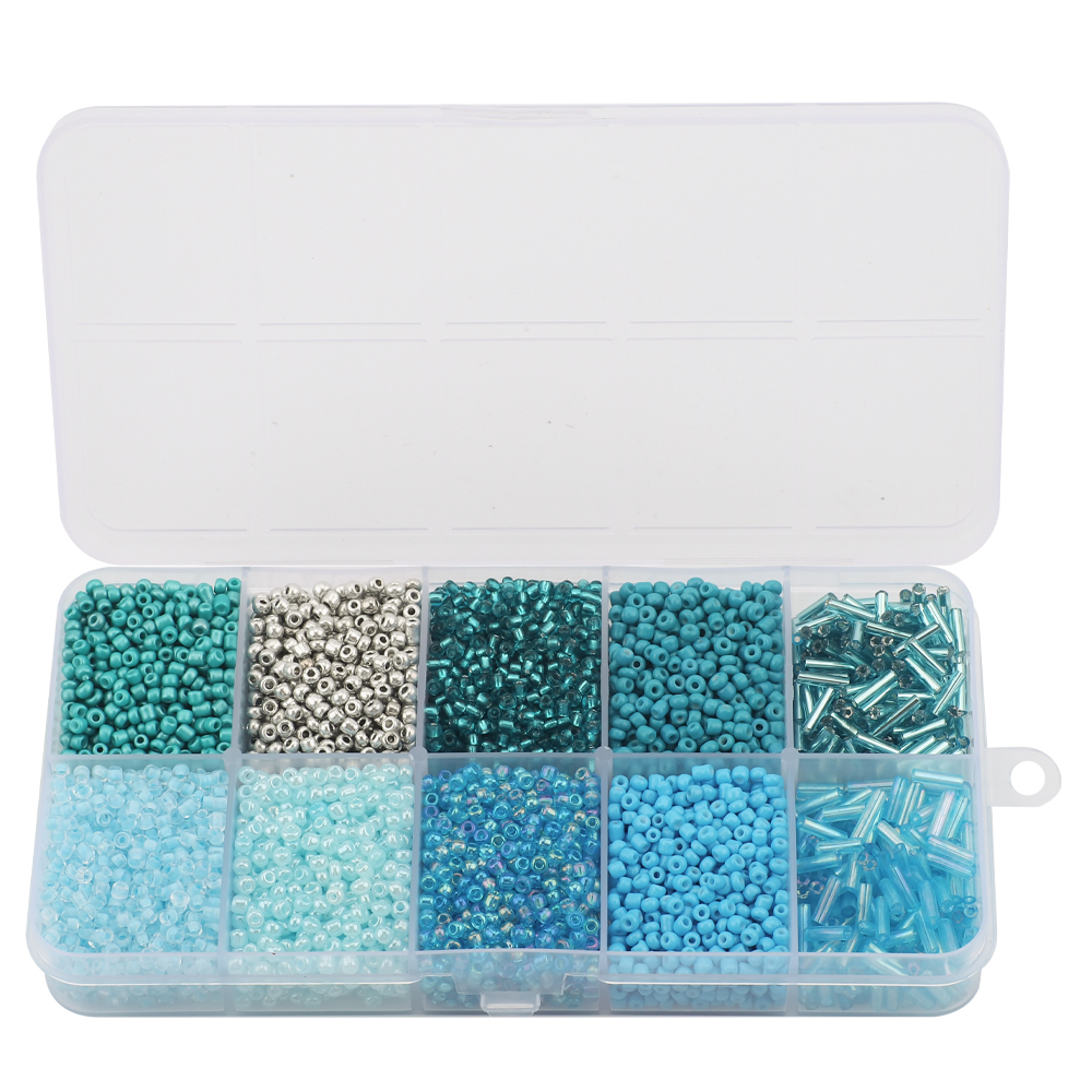 130g/set Glass Round Seed Beads Tube Loose Beads DIY Bracelet Necklace Czech Crystal For Jewelry Making Handmade Accessories: Orange