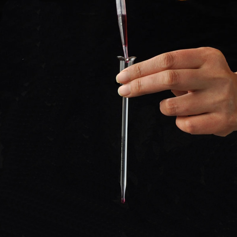 Homebrew 0 To 25 Degree Glass Wine Shaker Alcohol Meter Vinometer Cork for Bottle Concentration Accurate Wine Measuring Tools