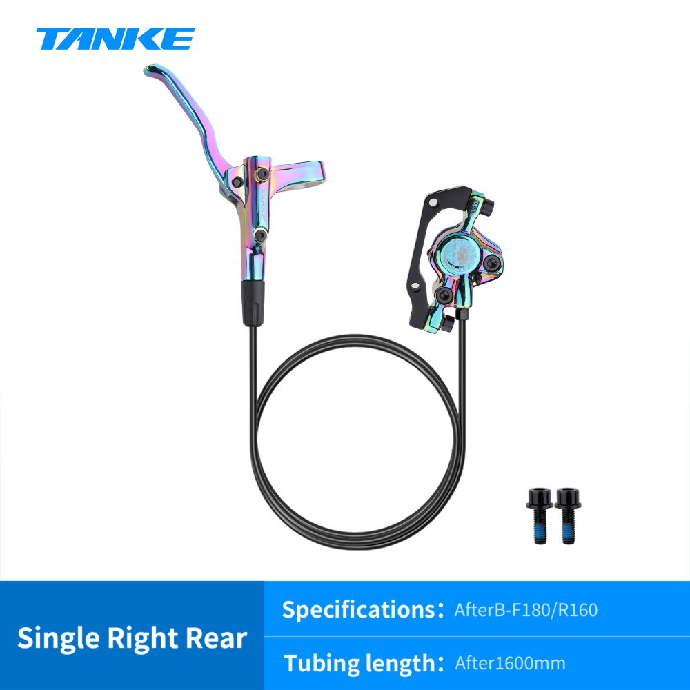 TANKE MT200 bicicleta freno de disco hidráulico MTB freno BL BR 800/1600mm freno de bicicleta 2 pistones 3 dedos palanca de acero piezas de bicicleta actualización