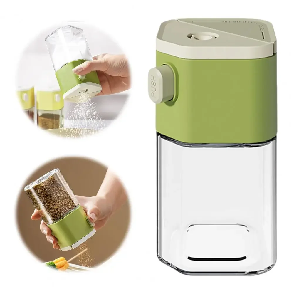 Seasoning Jar, Glass Salt Jar, Seasoning Box Sealed Kitchen Seasoning Bottle, Moisture-proof Quantitative Sugar Seasoning Bottle