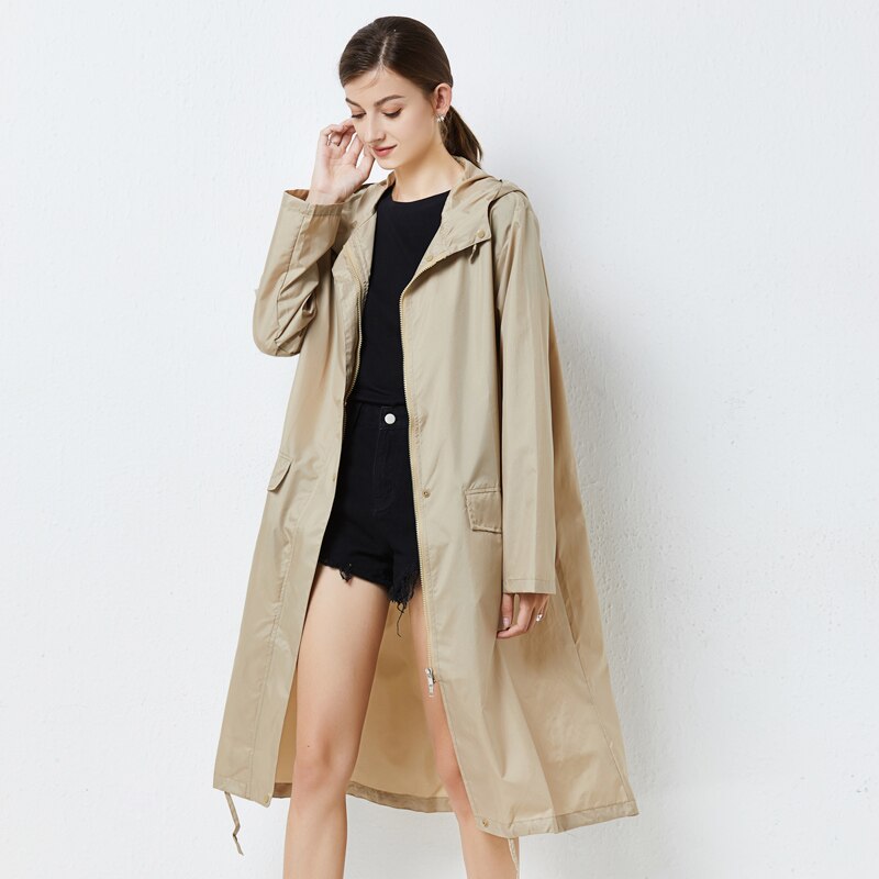 Japanese And Korean Raincoat Female Adult One Piece Poncho Long Men Waterproof Windbreaker Light Outdoor Hiking Jack