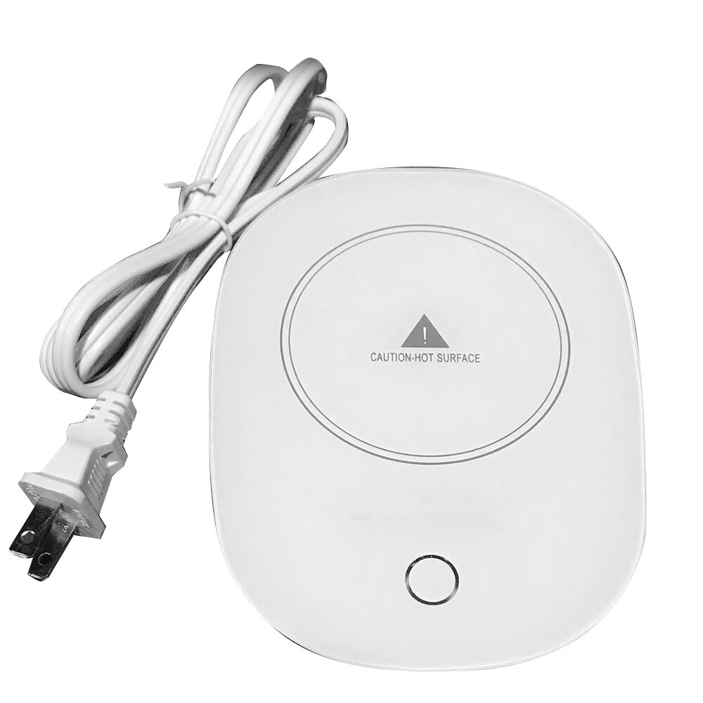 55 stopni ciepły coste USB podgrzewany kubek cieplej ciepła napój mata strąk kubek utrzymać napój podgrzewacz kubki podstawka Drinkware kieszonkowe dzieci: biały