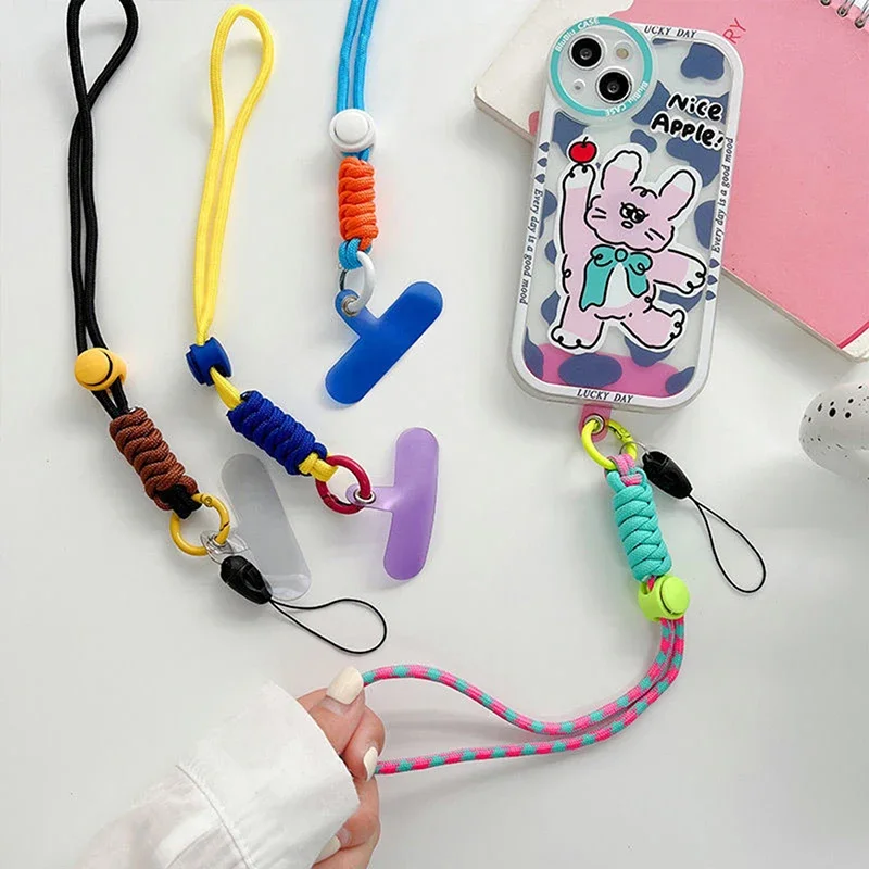 Mobiele telefoonketting Ringkoord voor sleutels met patch Polsbanden Luxe hangend touw Mobiele telefoonhouder Sleutelhanger Telefoonhoesje Lanyard