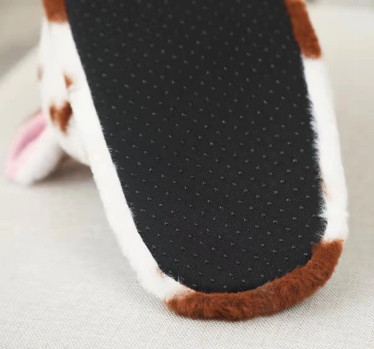 Kawaii Cow Plush Home Slippers Girls Home Non-slip Slippers Cute Animal Home Shoes Indoor Home Cow Cotton Slippers