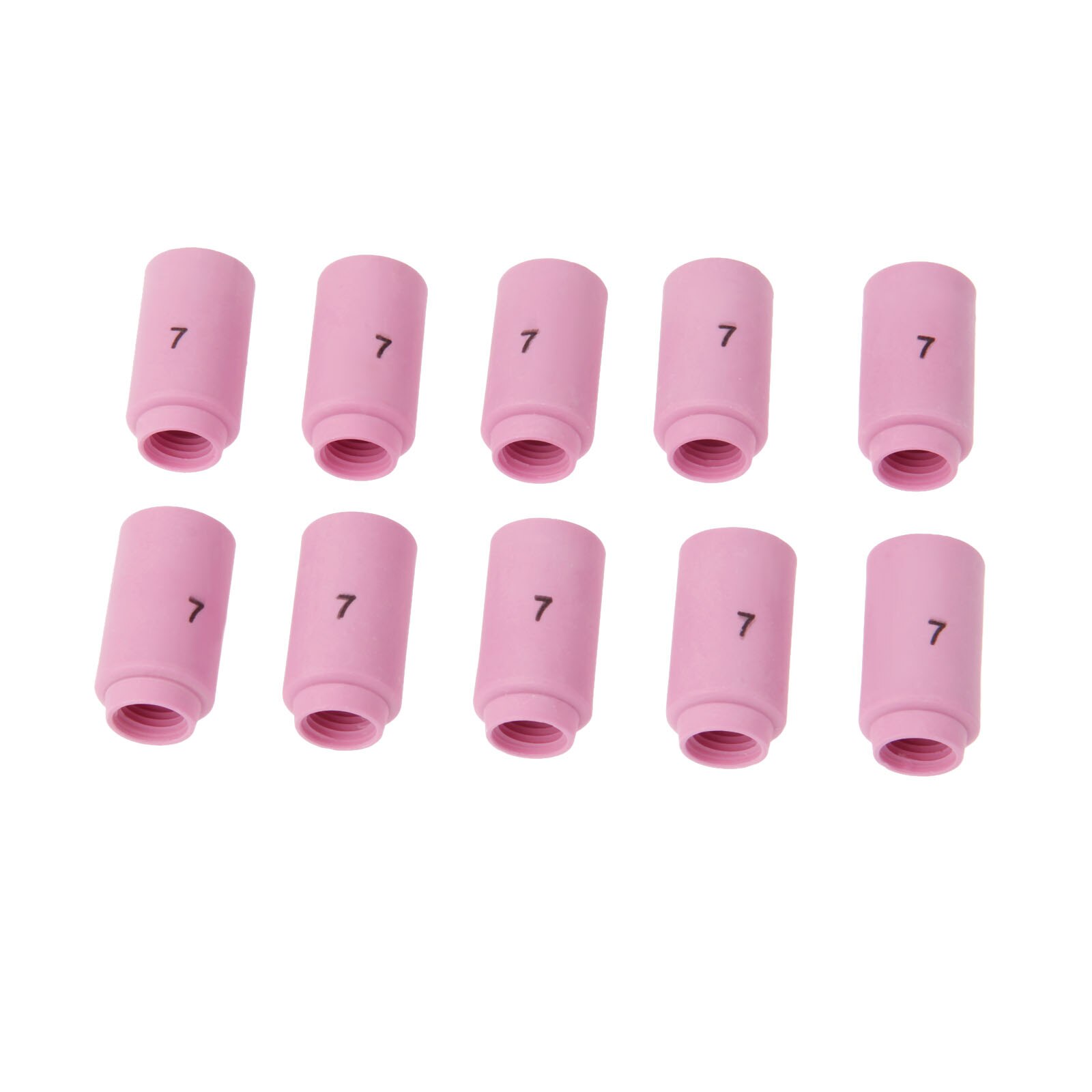 DRELD 10PCS TIG Alumina Ceramic Shield Cup 13N11 7# Fit TIG Welding Torch Consumables SR PTA DB WP 9 20 25 Gas Lens Nozzle Cup
