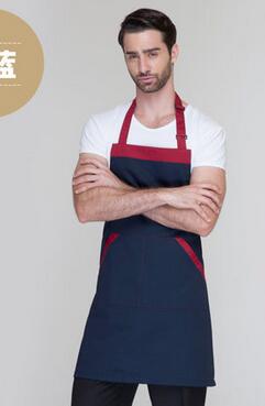 Superieure Keuken Fornuis Chefs Schort Overgooier Voorvak Oilproof Thuis Craft Bakken Schort Vrouwen Mannen Keuken benodigdheden: Black