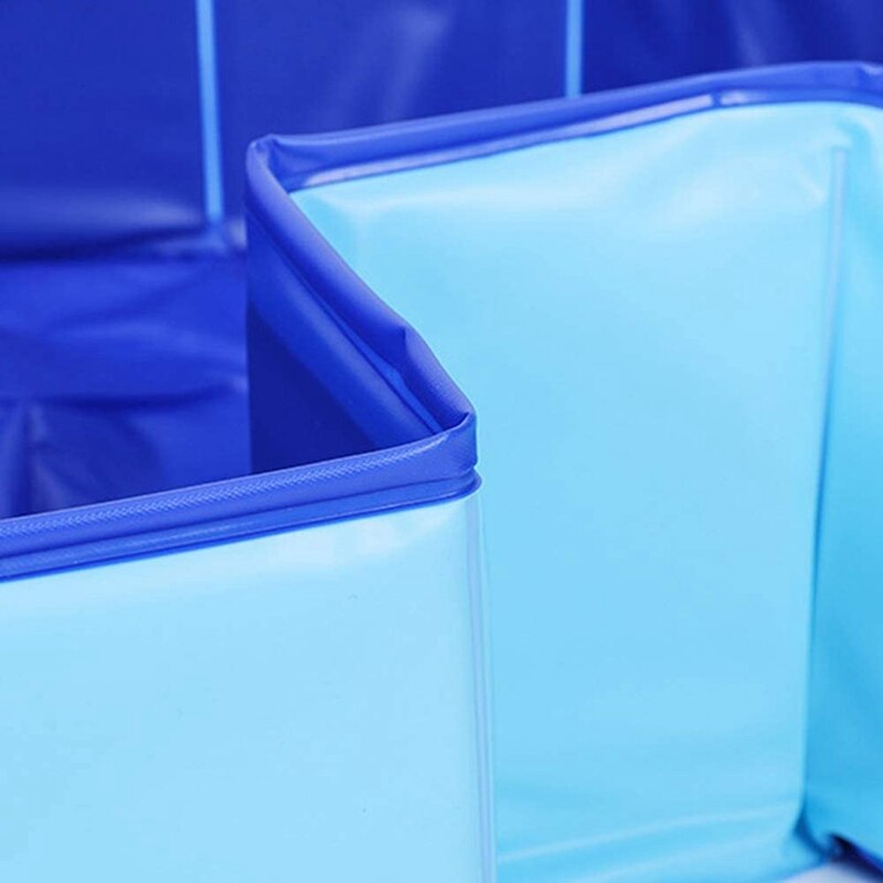 Huisdier kat hond zwembad binnen buiten bad opvouwbaar opblaasbaar buiten zomerbad blauw 80 x 20cm