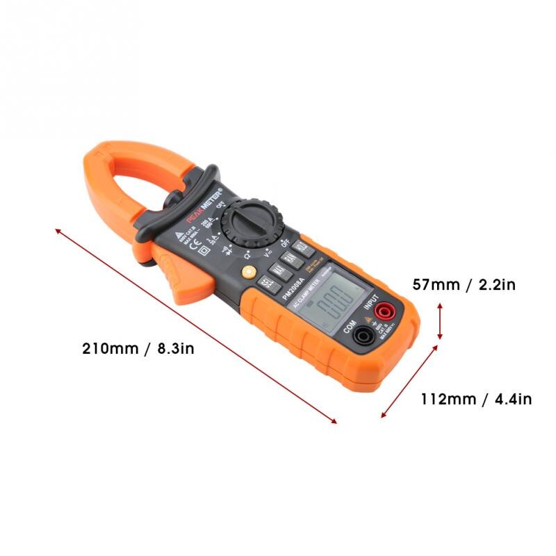 PEAKMETER Multimeter Stroomtang PM2008A Digitale Multimeter Hoge Nauwkeurigheid Auto Range Spanning Stroomtang