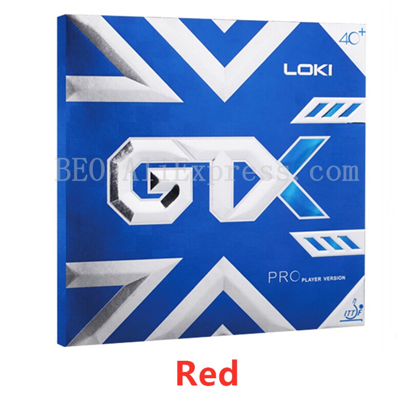 LOKI GTX PRO Table Tennis Rubber (Sticky Offensive with Large Pore Sponge) Original WANG HAO LOKI GTX Ping Pong Sponge: Red