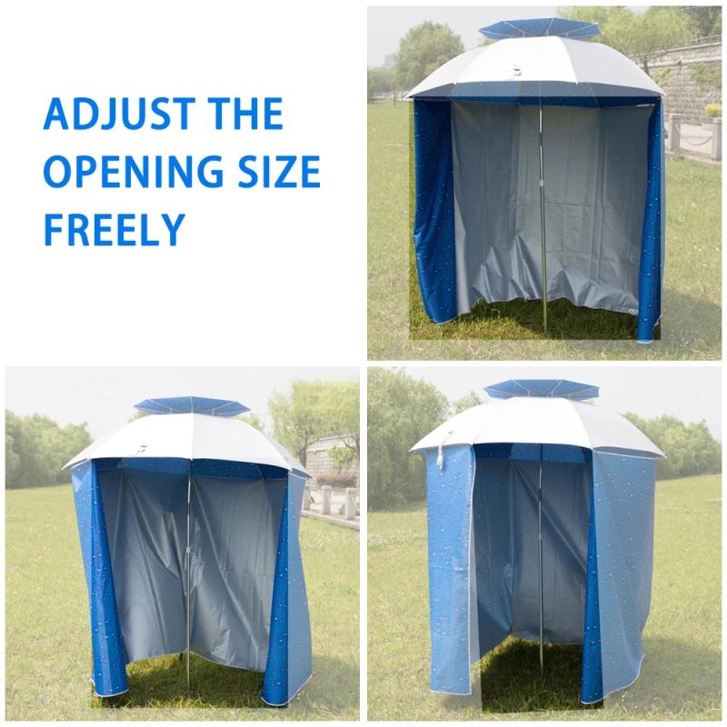 4.8M Regendicht Muur Tent Doek Van Vissen Paraplu Opvouwbare Schaduwdoek Strand Zon Beschermen Schort Snti-Ultraviolet Doek voor Campin